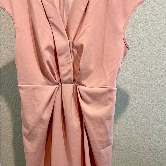 SHEIN Dresses & Skirts - SHEIN Blush Pink Twist Front Cap Sleeve Dress - Size L (8/10)